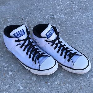 CONVERSE Unisex Chuck Taylor All Star High Street High Top Sneaker White…